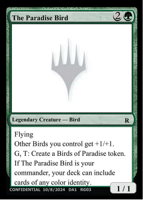 The Paradise Bird [Unknown Event]