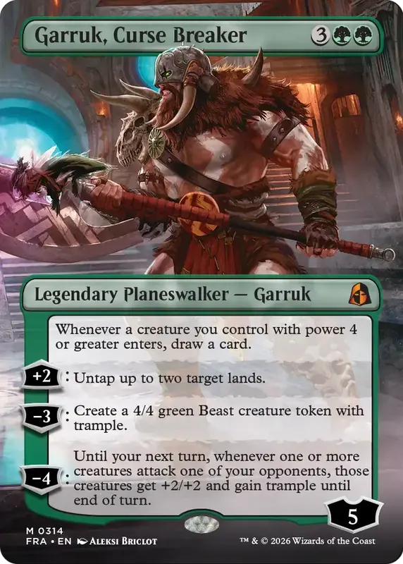 Garruk, Curse Breaker (Borderless) [Reality Fracture]