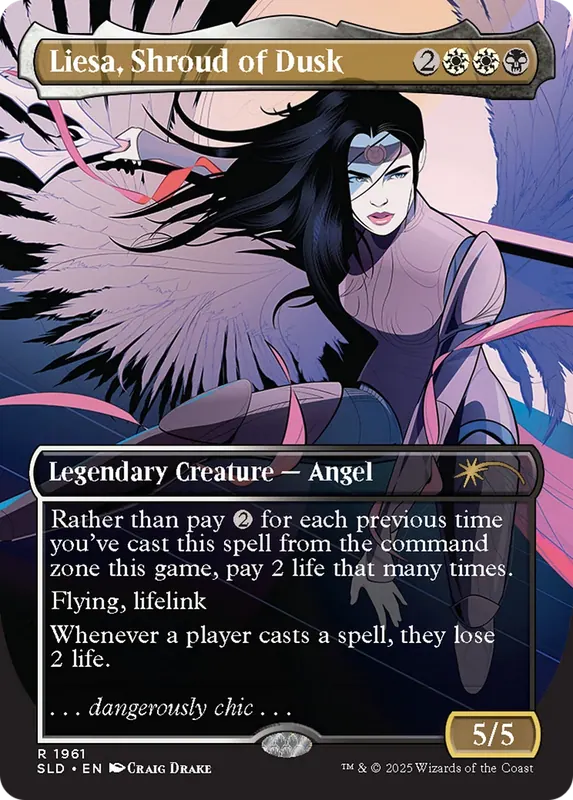 Liesa, Shroud of Dusk (Rainbow Foil) [Secret Lair Drop Series]
