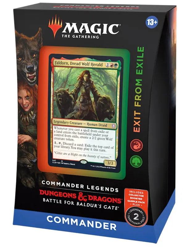 Mtg Commander Deck Legends Battle for Baldur's Gate - Exit from Exile - Español