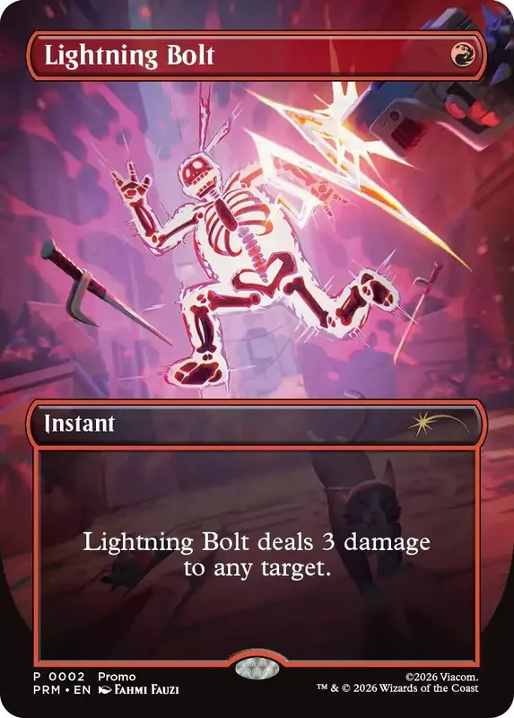 Lightning Bolt (Borderless) [Wizards Play Network 2026]
