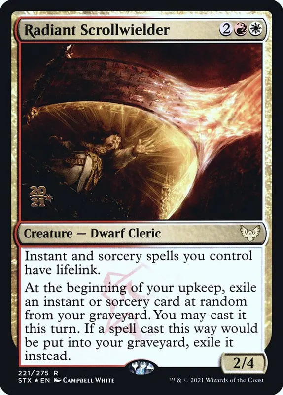 Radiant Scrollwielder [Strixhaven: School of Mages Promos]