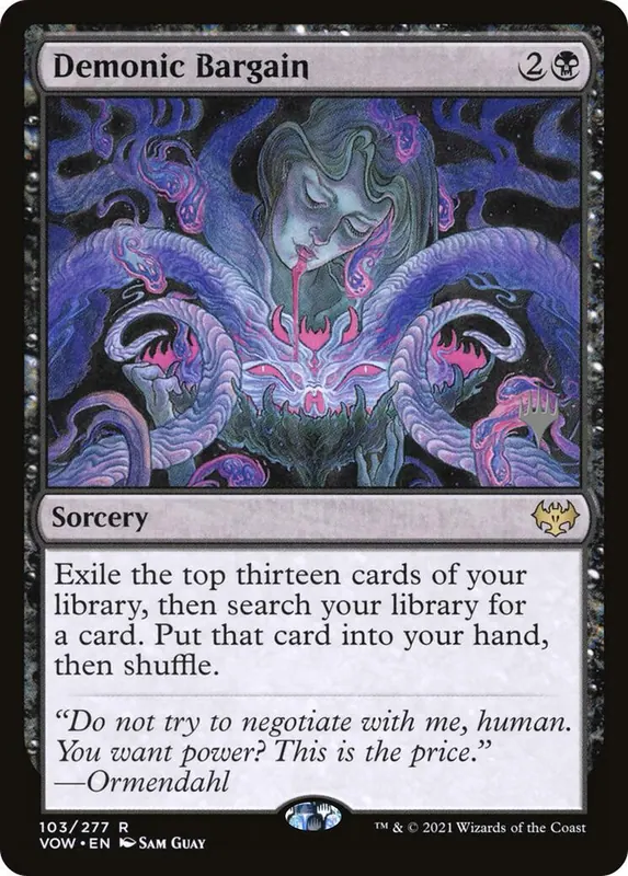 Demonic Bargain (Promo Pack) [Innistrad: Crimson Vow Promos]