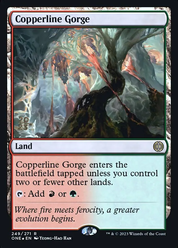 Copperline Gorge [Phyrexia: All Will Be One Promos]