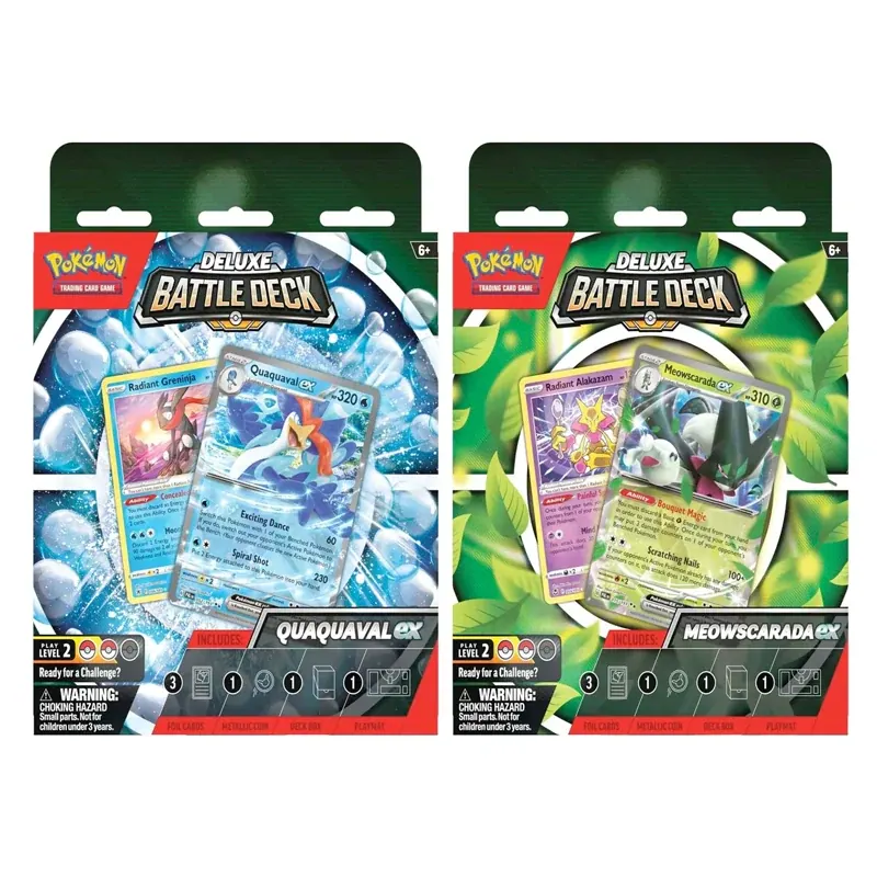Pokémon Deluxe Battle Deck Meowscarada/Quaquaval Ex - Español
