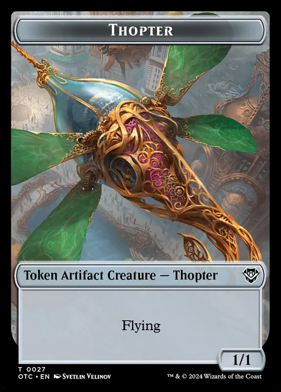 Thopter [Outlaws of Thunder Junction Commander Tokens]
