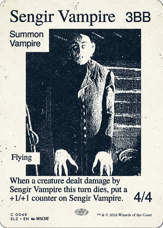 Sengir Vampire (0049) [Secret Lair x MSCHF: The Zeta Set]
