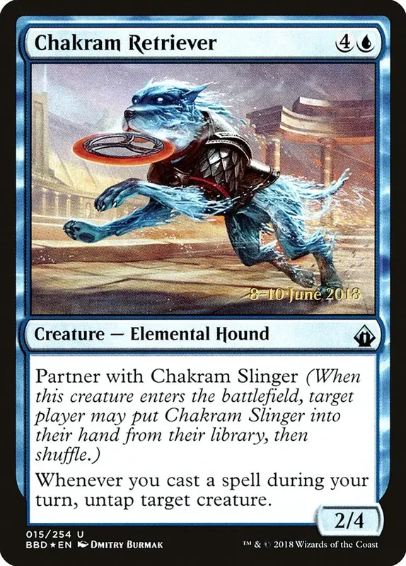 Chakram Retriever (Prerelease) [Battlebond Prerelease Promos]