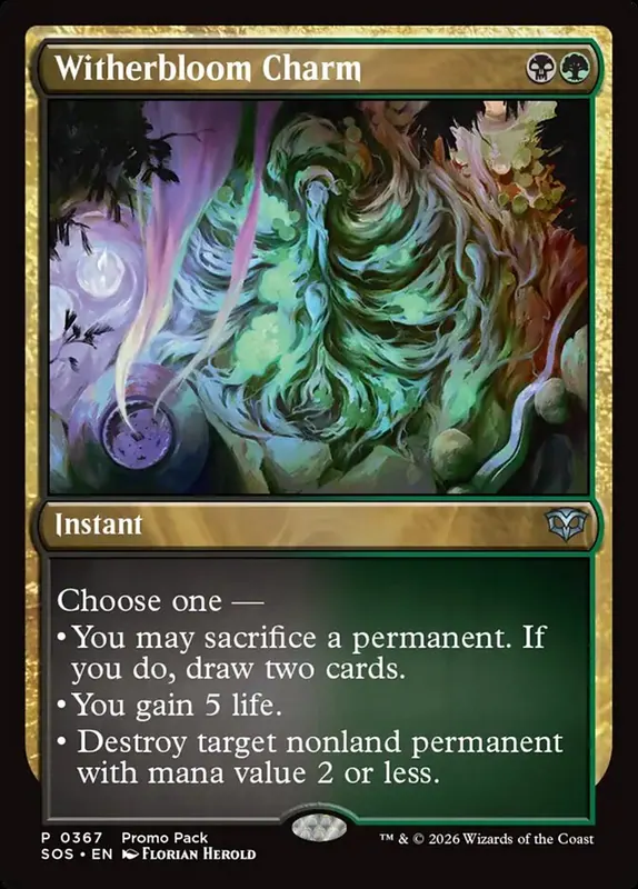 Witherbloom Charm [Secrets of Strixhaven]