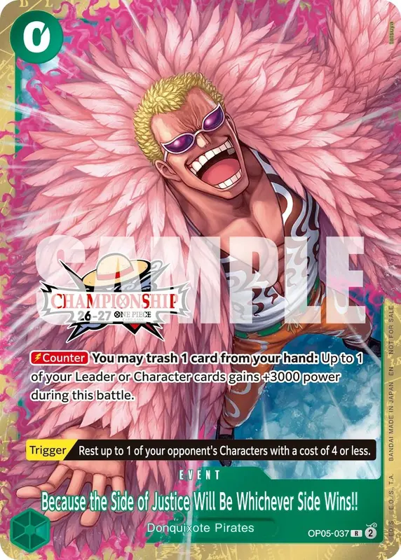 Because the Side of Justice Will Be Whichever Side Wins!! (CS 26-27 Celebration Pack) [One Piece Promotion Cards]