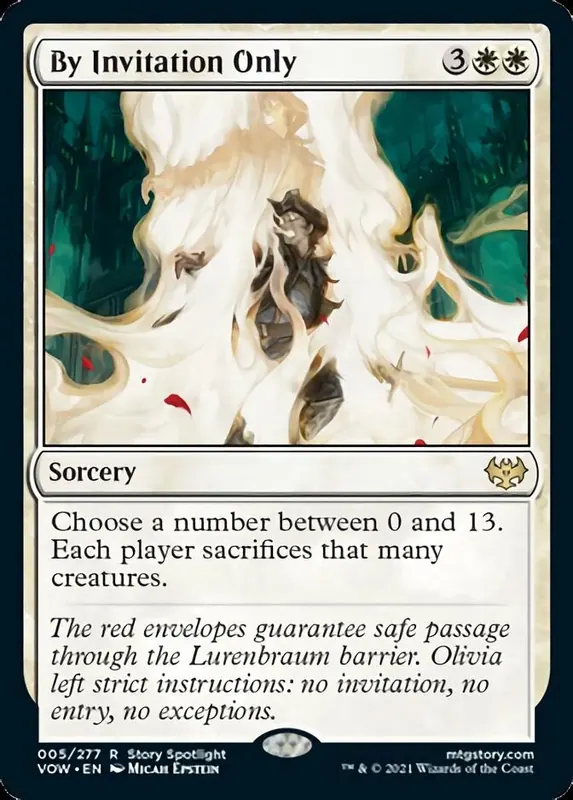 By Invitation Only [Innistrad: Crimson Vow] - Español