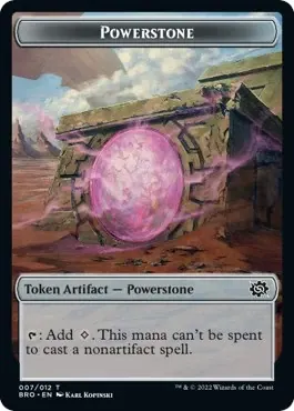Powerstone // Soldier (009) Double-Sided Token [The Brothers' War Tokens]