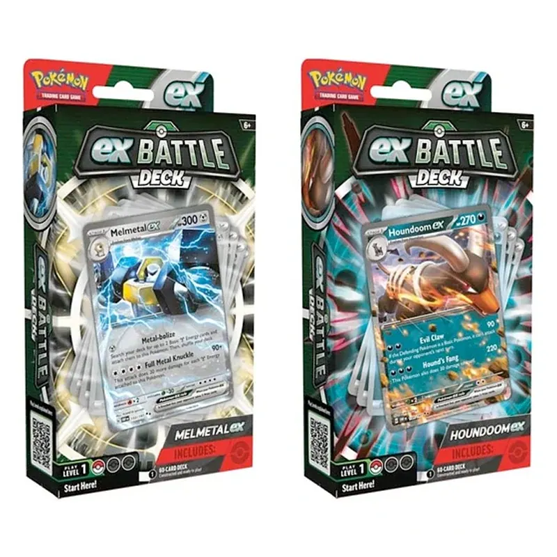 Pokémon - Melmetal / Houndoom ex Battle Deck - Ingles & Español