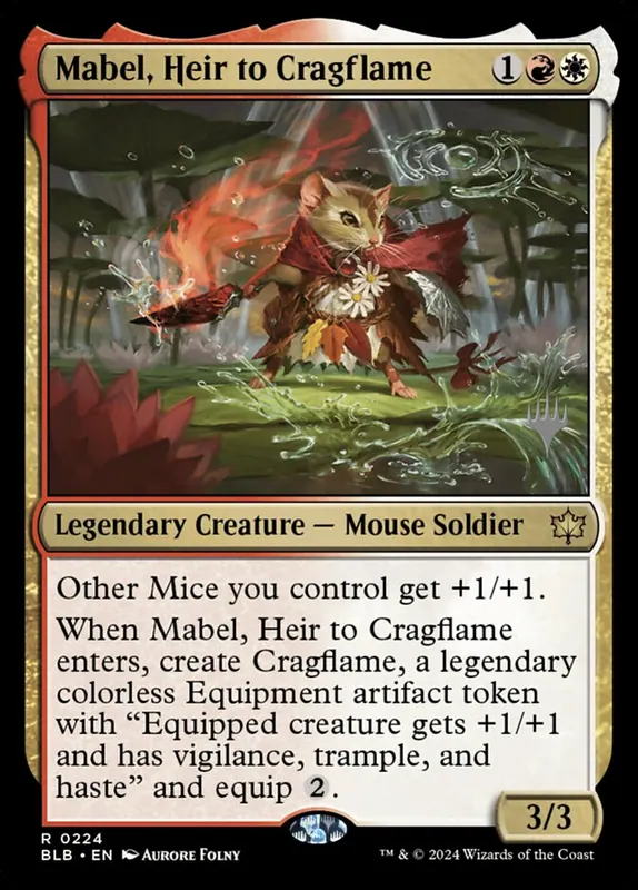 Mabel, Heir to Cragflame [Bloomburrow Promos]