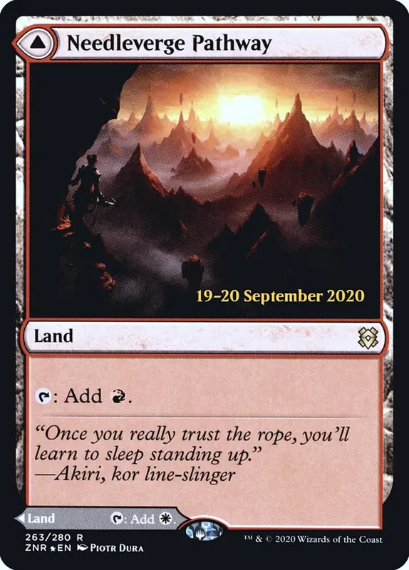 Needleverge Pathway // Pillarverge Pathway [Zendikar Rising Promos]
