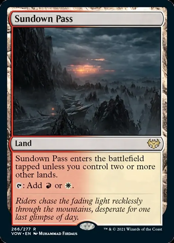 Sundown Pass - Español [Innistrad: Crimson Vow]