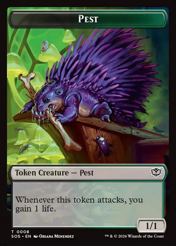 Pest [Secrets of Strixhaven Tokens]