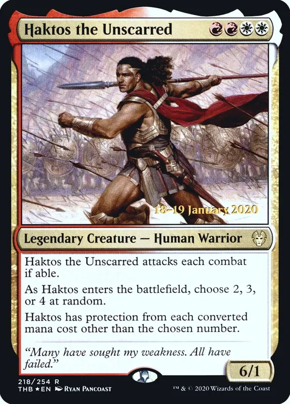 Haktos the Unscarred [Theros Beyond Death Promos]