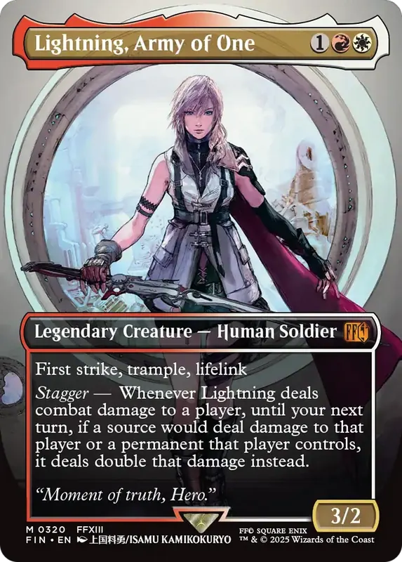 Lightning, Army of One (Borderless) (0320) [FINAL FANTASY]