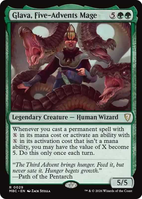 Glava, Five-Advents Mage [Mystery Booster: Commander Edition]