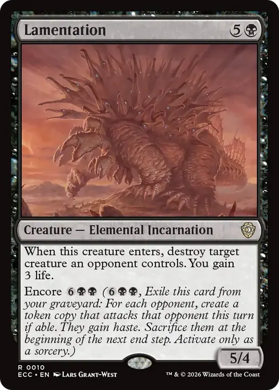 Lamentation [Lorwyn Eclipsed Commander]