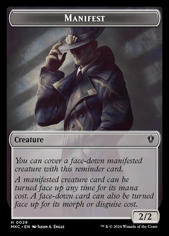 Manifest [Murders at Karlov Manor Commander Tokens]