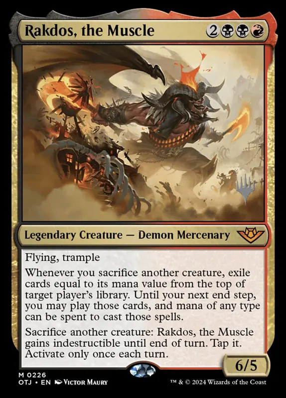 Rakdos, the Muscle [Outlaws of Thunder Junction Promos]