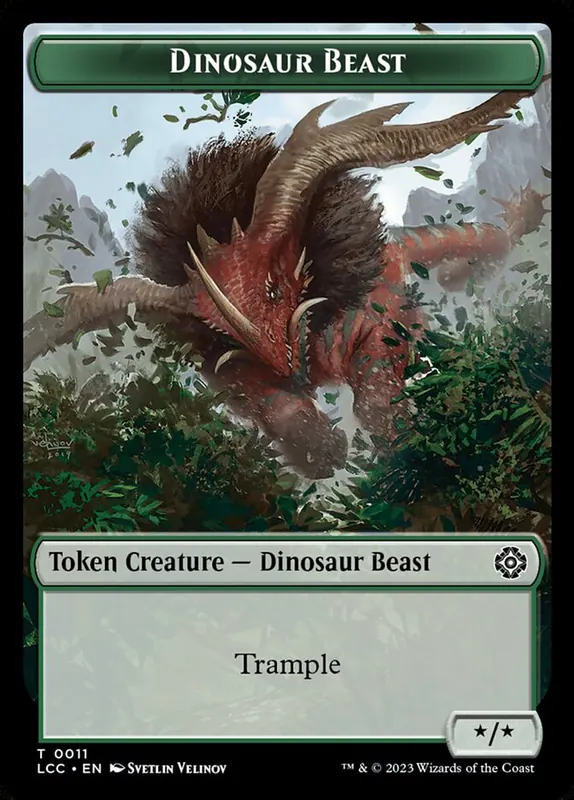 Dinosaur Beast [The Lost Caverns of Ixalan Commander Tokens]