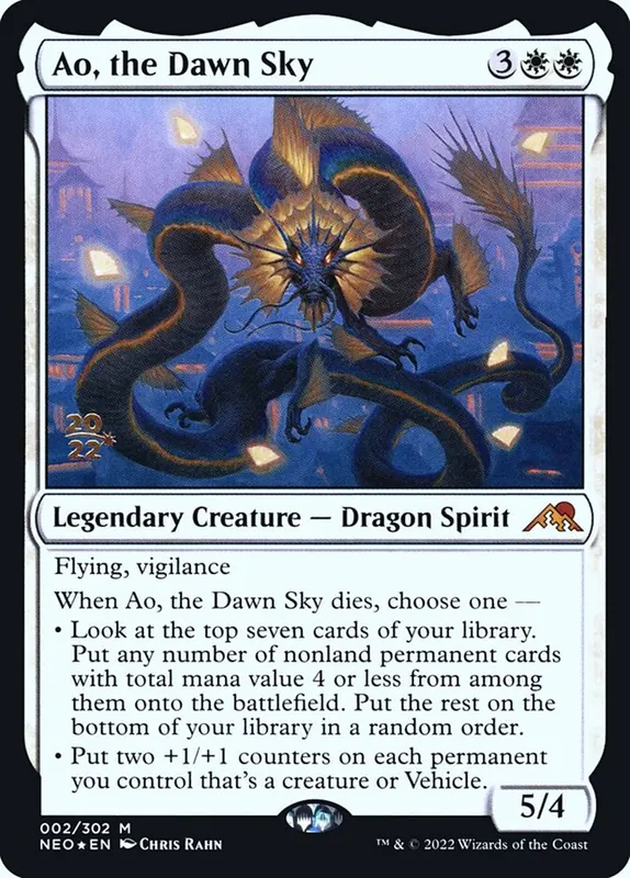 Ao, the Dawn Sky [Kamigawa: Neon Dynasty Promos]