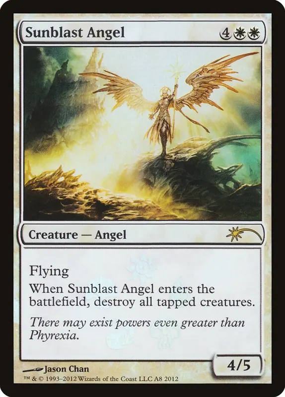 Sunblast Angel [Scars of Mirrodin Promos]
