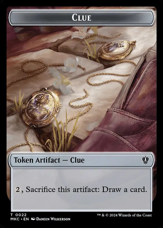 Clue [Murders at Karlov Manor Commander Tokens]