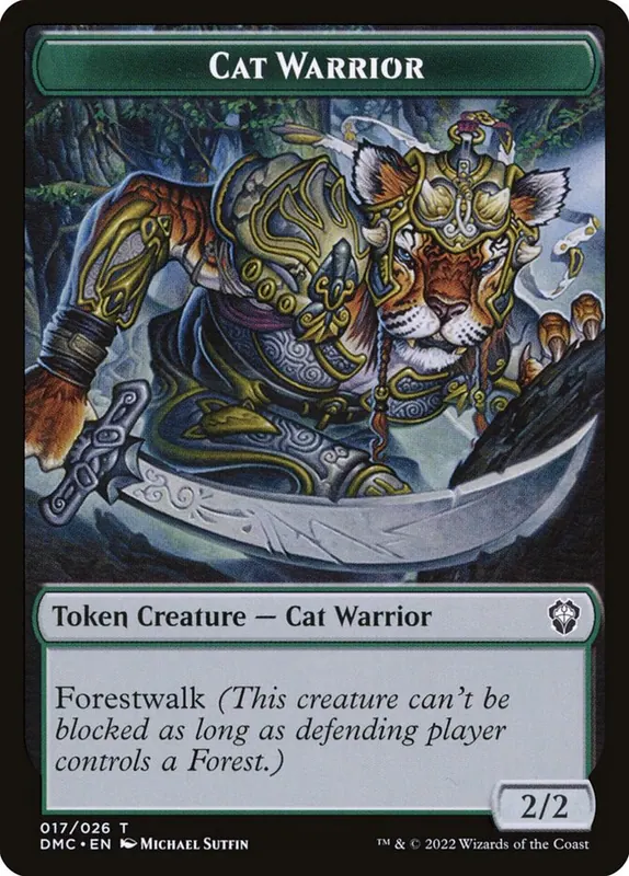 Cat Warrior [Dominaria United Tokens]