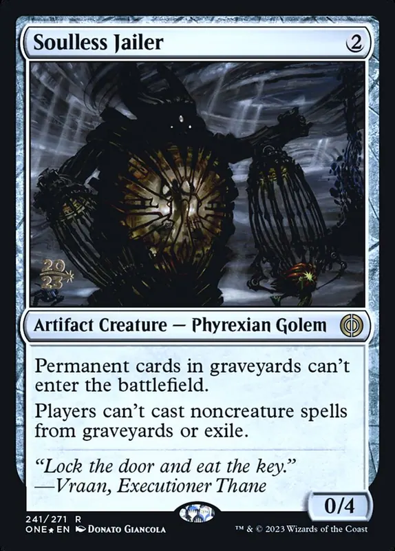 Soulless Jailer [Phyrexia: All Will Be One Promos]
