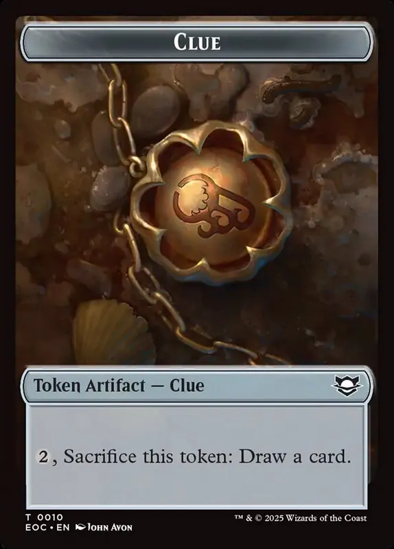 Clue [Edge of Eternities Commander Tokens]
