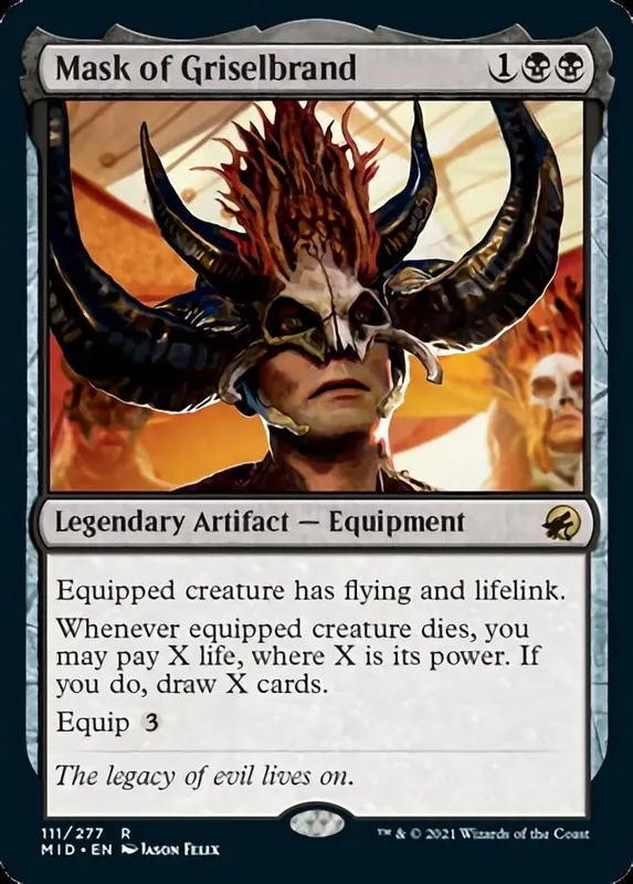 Mask of Griselbrand - Español [Innistrad: Midnight Hunt]