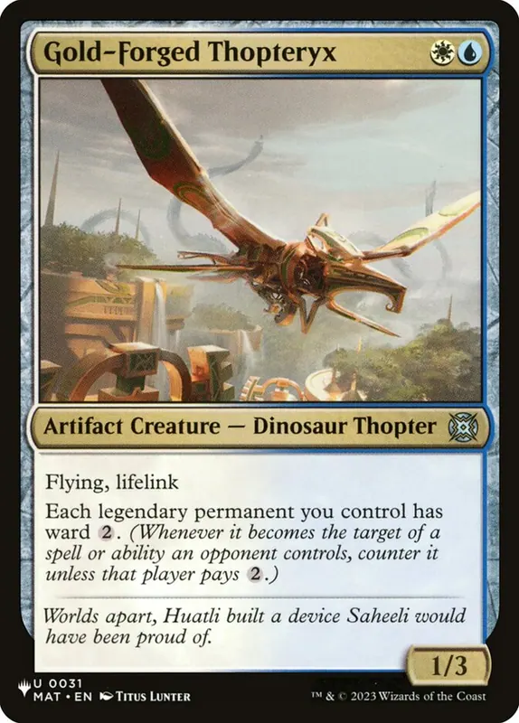 Gold-Forged Thopteryx [The List]