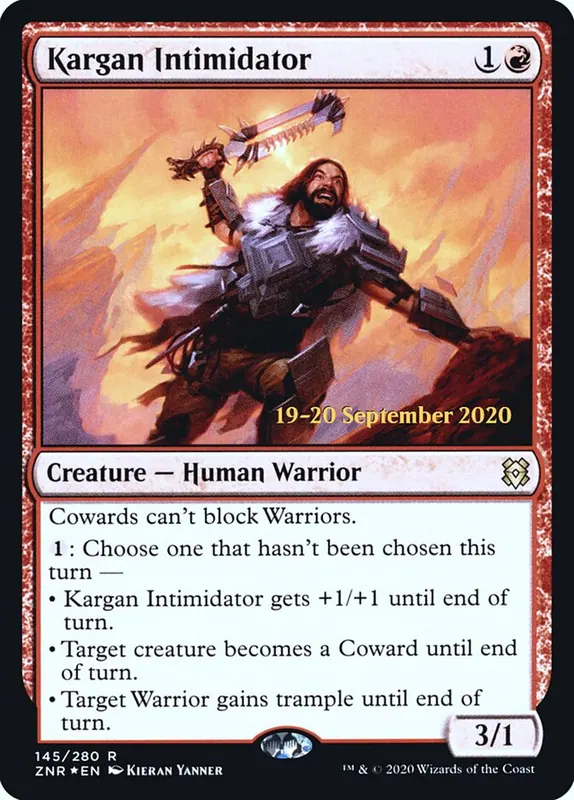 Kargan Intimidator [Zendikar Rising Promos]