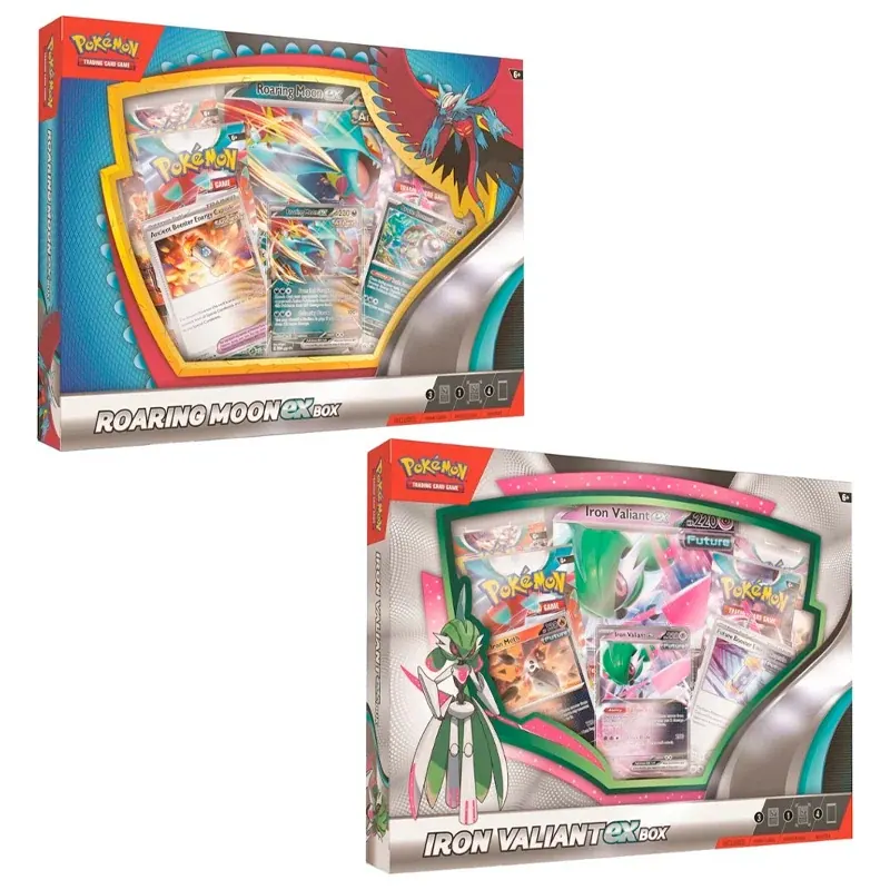 Pokémon Roaring Monn / Iron Valiant Ex - Ingles