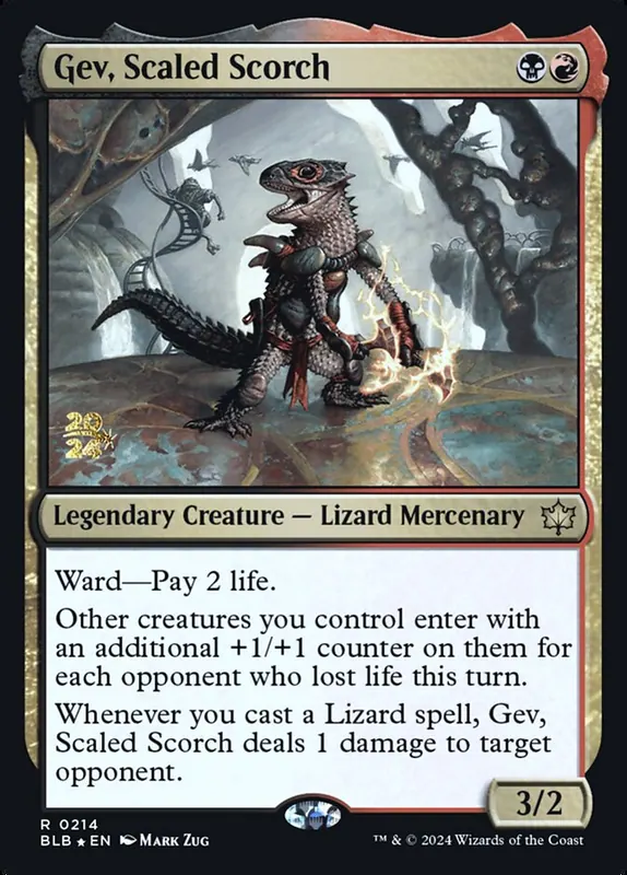 Gev, Scaled Scorch [Bloomburrow Promos]