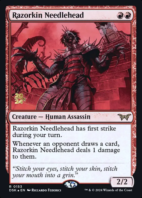 Razorkin Needlehead [Duskmourn: House of Horror Promos]