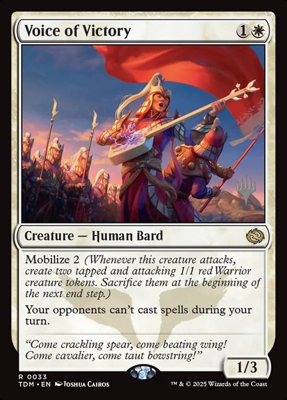 Voice of Victory [Tarkir: Dragonstorm Promos]