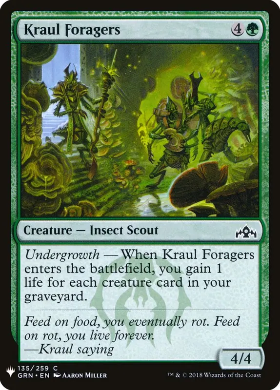 Kraul Foragers [The List]