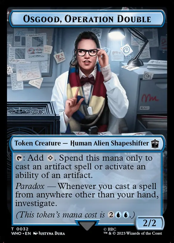 Osgood, Operation Double [Doctor Who Tokens]