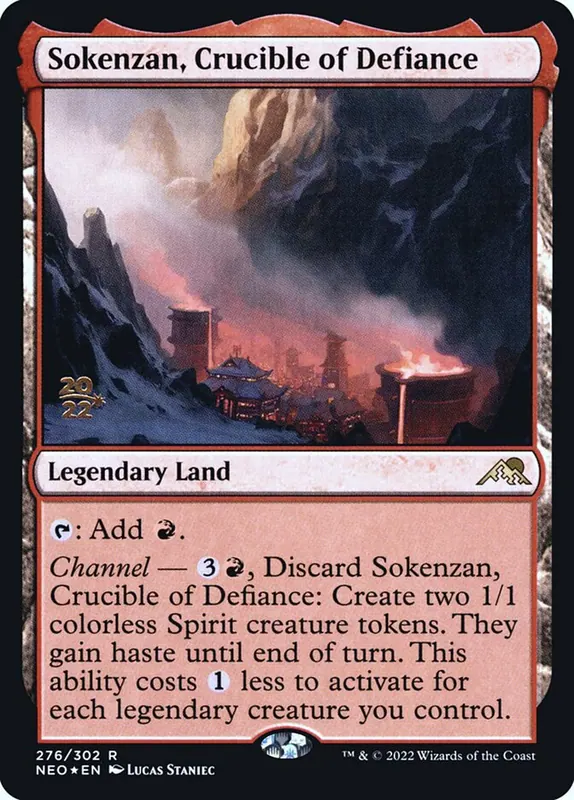 Sokenzan, Crucible of Defiance [Kamigawa: Neon Dynasty Promos]