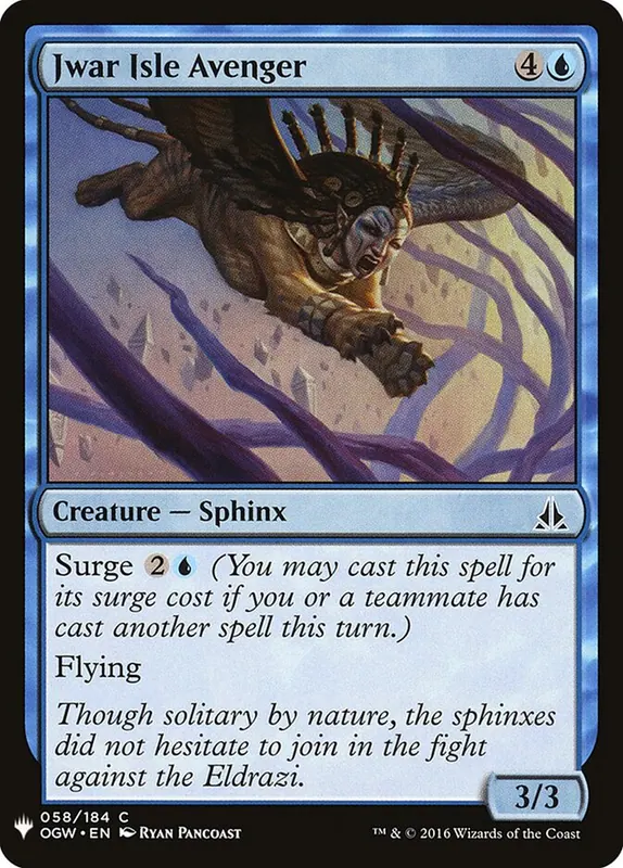 Jwar Isle Avenger [The List]
