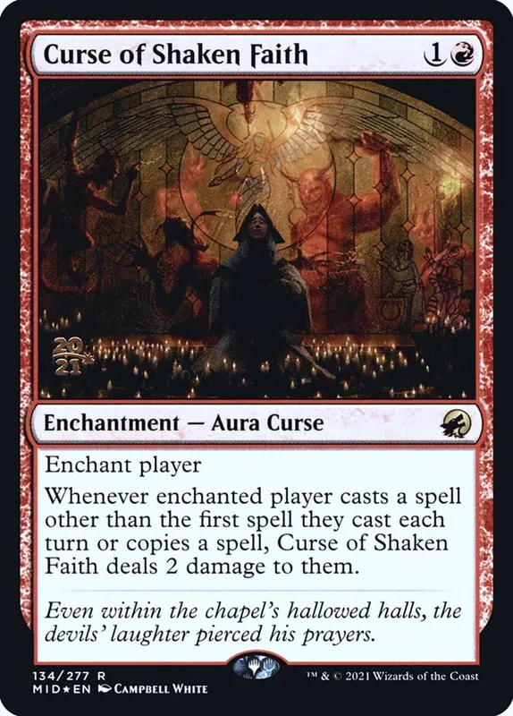 Curse of Shaken Faith [Innistrad: Midnight Hunt Promos]