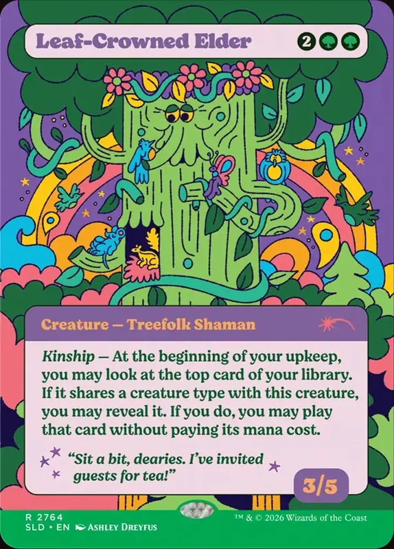 Leaf-Crowned Elder [Secret Lair Drop]