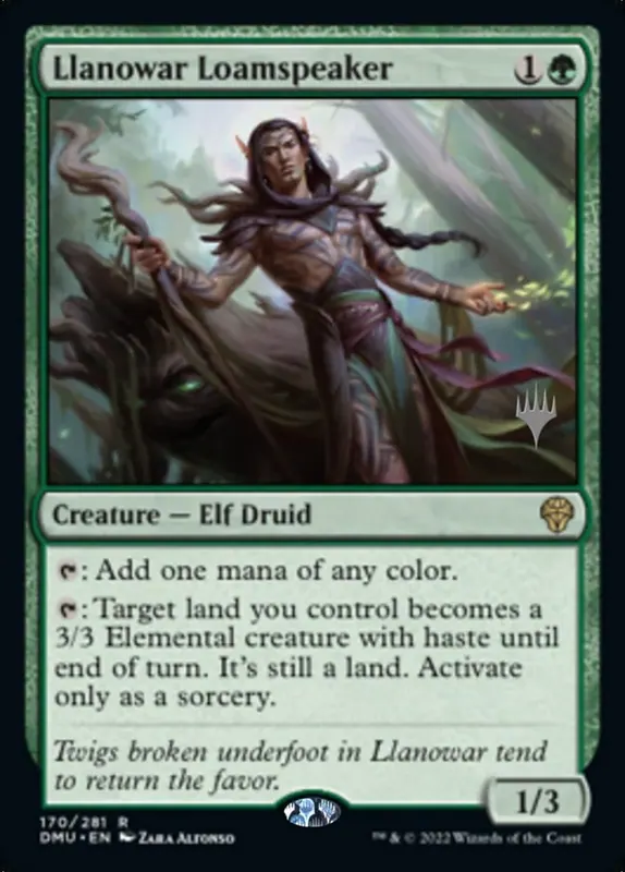 Llanowar Loamspeaker (Promo Pack) - Español [Dominaria United Promos]