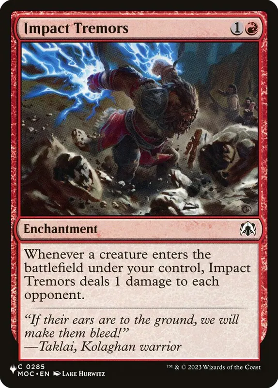 Impact Tremors [The List]