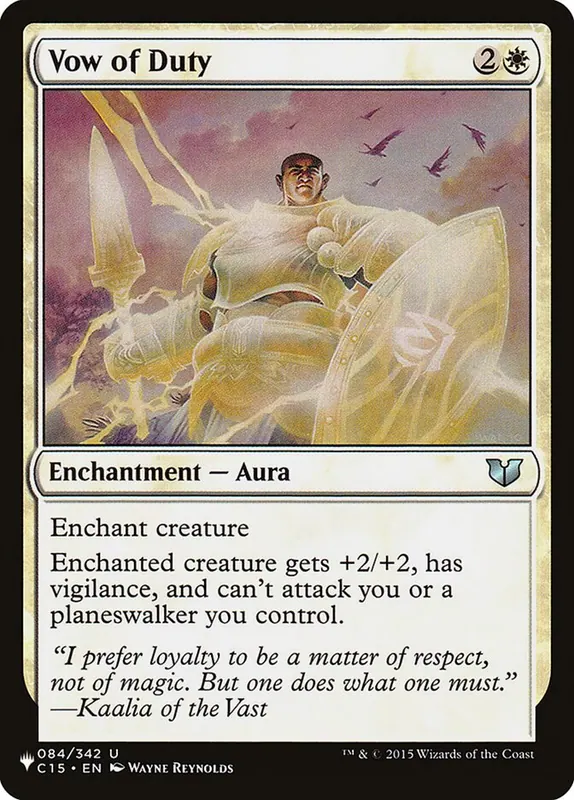 Vow of Duty [The List]